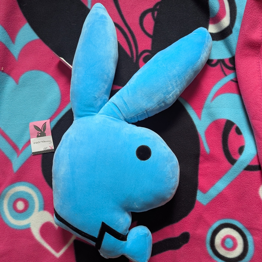 PLAYBOY Blue Bunny Plush Accessory - Picture 3 of 9